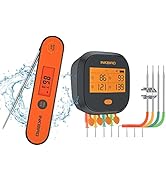 Inkbird WiFi Grill Thermometer &amp; Instant Read Thermometer IHT-1P, Rechargeable Digital BBQ Meat T...