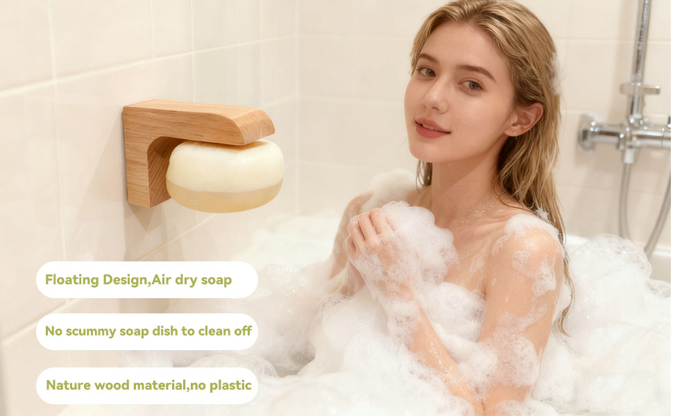 wood soap holder