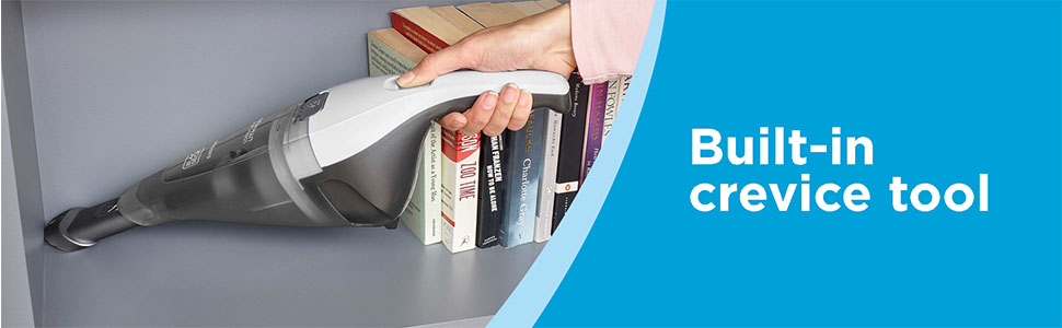 Built-in crevice tool