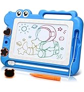 Magnetic Drawing Board Toddler Toys Gift for 2 3 Year Old Girls Boys, Sketch Writing Doodle Pad A...