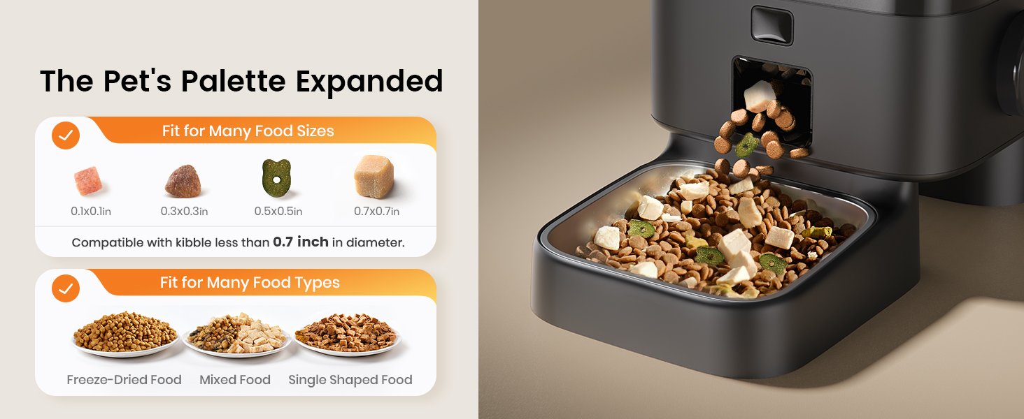 oneisall automatic cat feeder for 2 cats