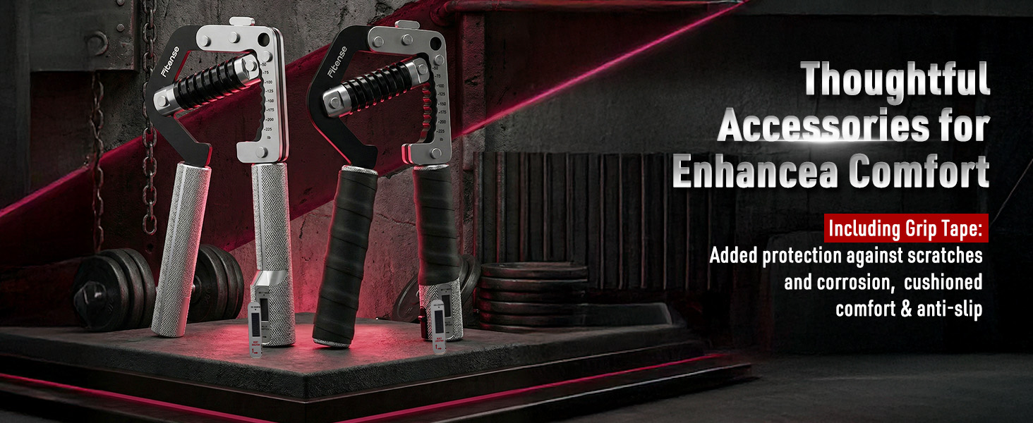 Text reads 'Thoughtful' and 'Accessories for Enhanced Comfort'. Dark backdrop with multiple accessory products displayed in organized arrangement.