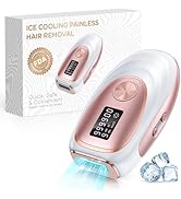 LYSMOSKI Laser Hair Removal with Cooling - 3 IN 1 IPL Hair Removal with 9 Levels, Painless Hair R...