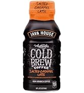 Java House Cold Brew Coffee, Salted Caramel Latte, 12 Pack of 8oz Bottles, Ready to Drink Instant...
