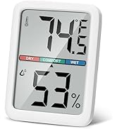 Thlevel Digital Thermometer Hygrometer, Large LCD Screen Room Thermometer Temperature, Wall Therm...