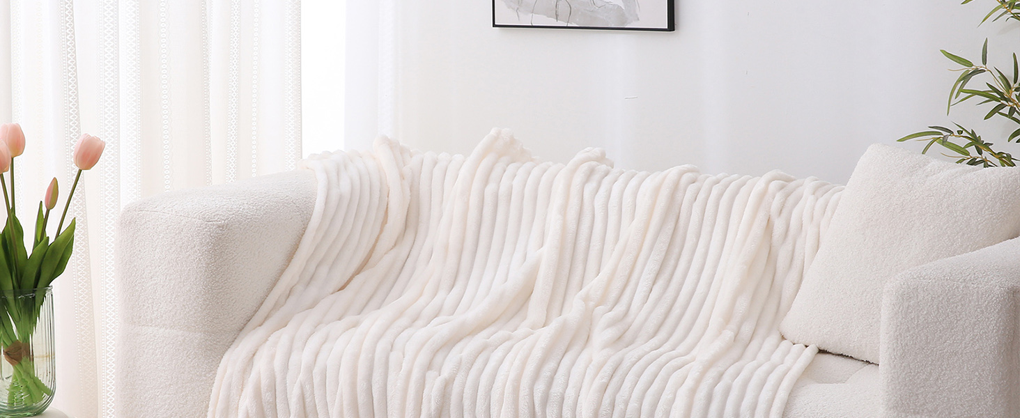 cream white for couch blanket