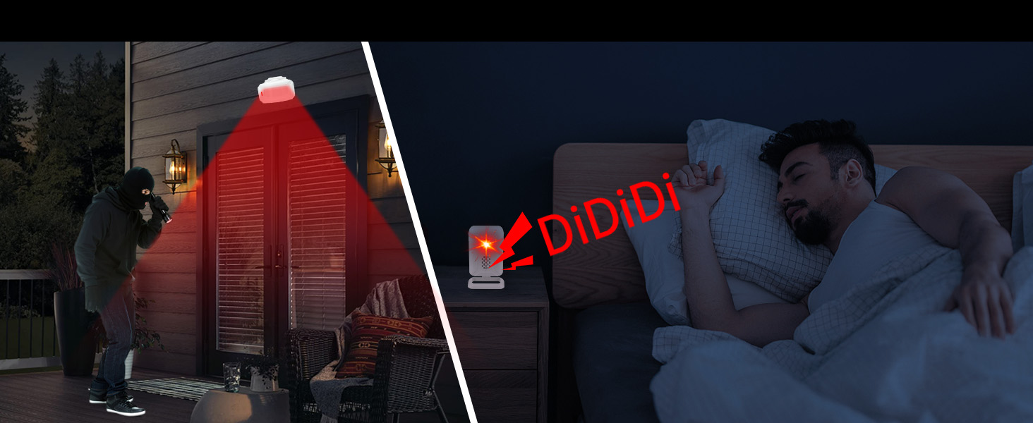 motion sensor doorbell chime alarm