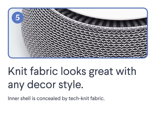 Knit fabric looks great with any decor style