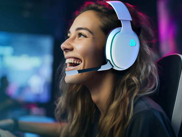 gaming headset bluetooth for ps5, wireless usb headset