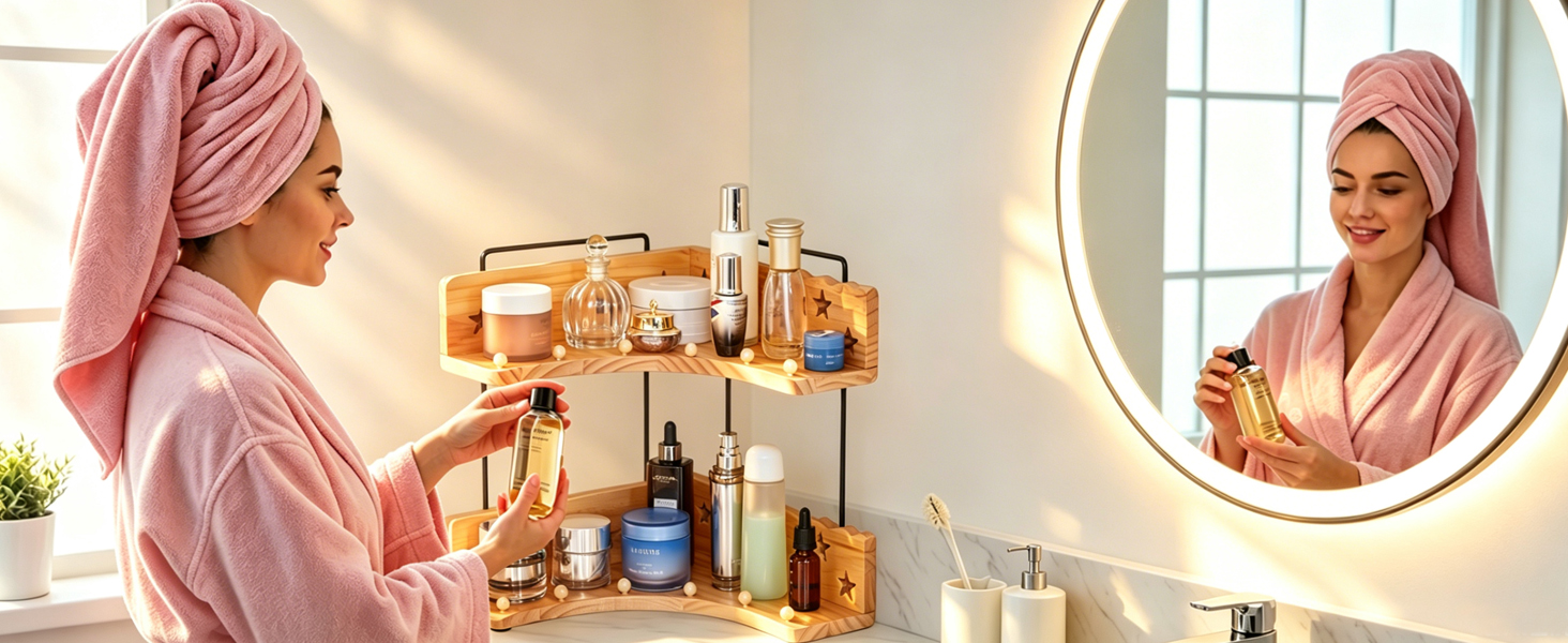 2-Tier Bathroom Countertop Organizer