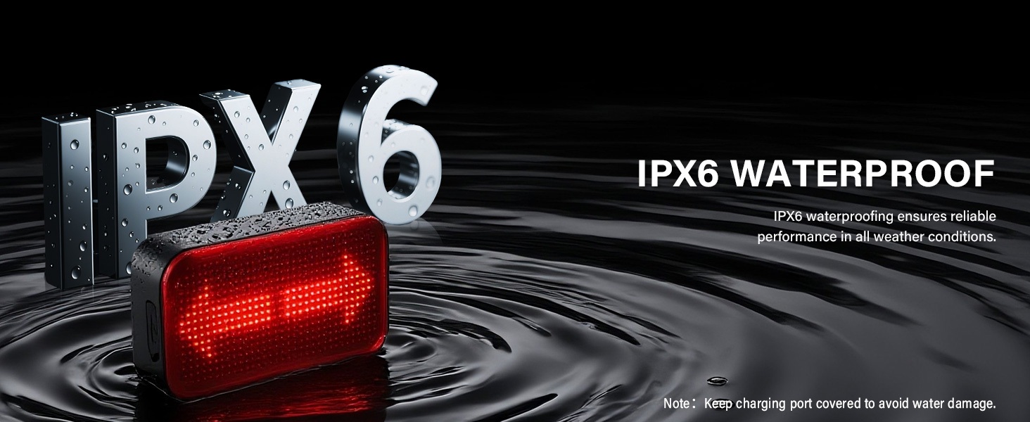 IPX6 WATERPROOF