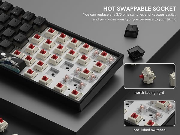 hot swappable mechancial keyboard