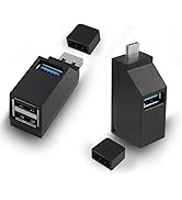 HATMINI 3-Port USB Hub for Laptop,USB Port Expander Adapter,1 USB 3.0 and 2 USB 2.0 Port Portable...