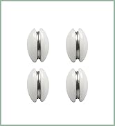 Mrs Awesome Magnetic Curtain Weights, 3 Pairs (6 Pieces) Strong Tablecloth Magnets, Add Heavy Wei...