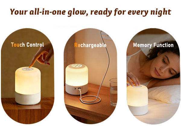 Touch Control, Rechargeable, Portable Hanging and Memory Function