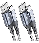 USB Type C Cable 3.1A Fast Charging [2Pack,6.6ft+6.6ft],Sweguard USB-A to USB-C Charger Nylon Bra...