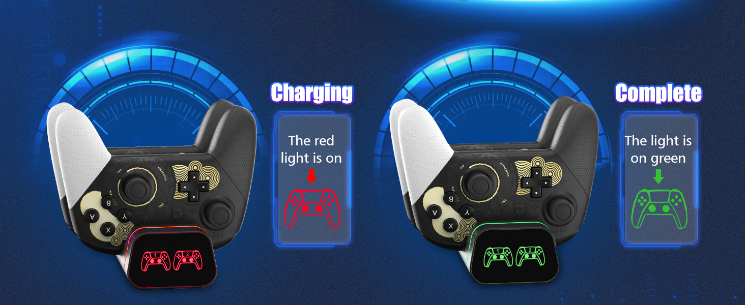 nintendo switch pro controller charger station