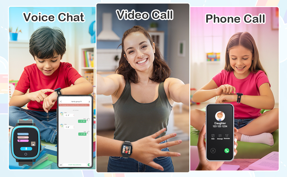 kids smart watch boys call and text