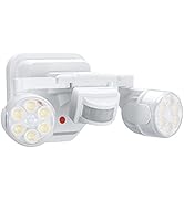 OREiN Motion Sensor Outdoor Lights, 450° Superwide Adjustment Dimmable Dusk to Dawn Flood Lights ...