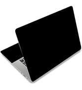 AIMSA Black 15 15.6 Inches Laptop Skin Sticker Decal, Personalized Reusable Waterproof Scratch Re...