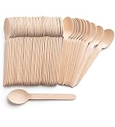  Wood Cutlery [100% Wood Spoons] Natural Sustainable Alternative to Plast...