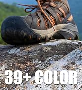 DELELE 2 Pair Round Wave Shape Non Slip Heavy Duty and Durable Outdoor Climbing Shoelaces Hiking ...