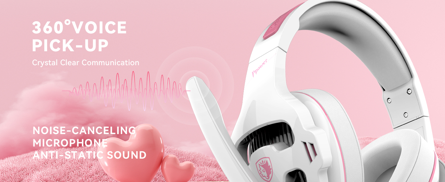 gaming headset pink