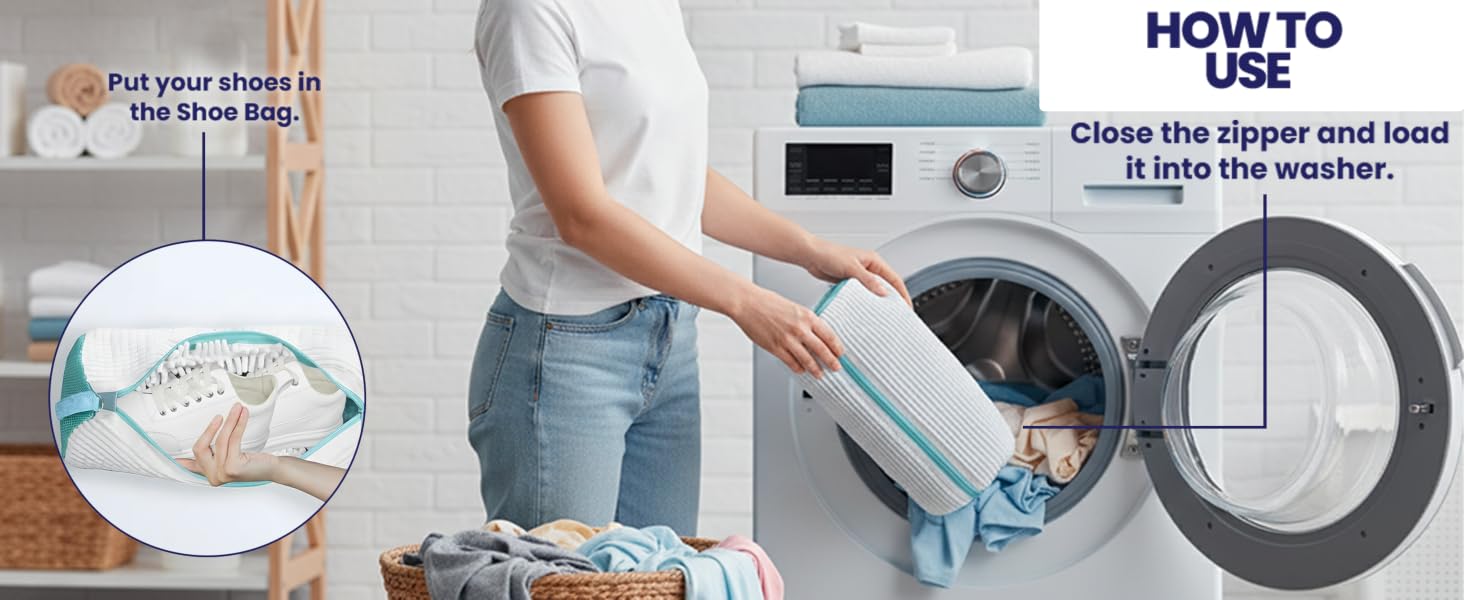 durable shoe washing machine bag