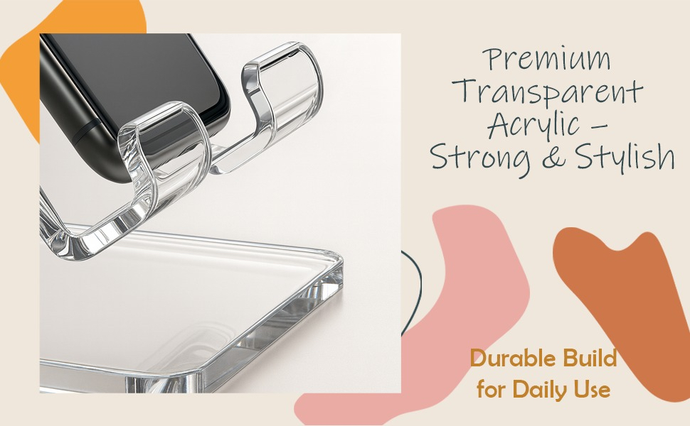 premium transparent phone holder