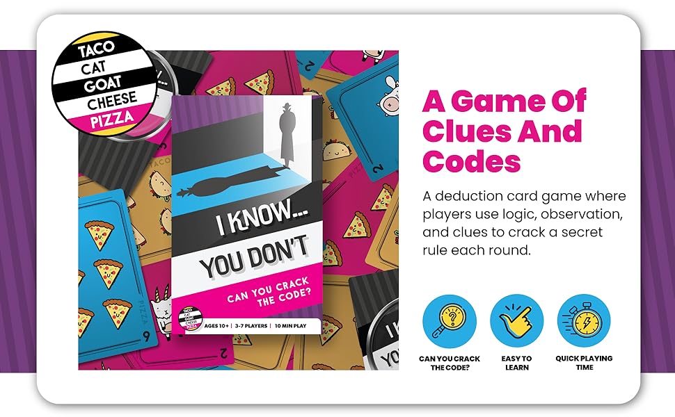 I know you don't, fast paced, family fun, fast, card game for kids
