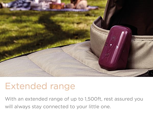 Motorola Nursery PIP12 Travel extended range baby monitor traveling newborn essentials audio only