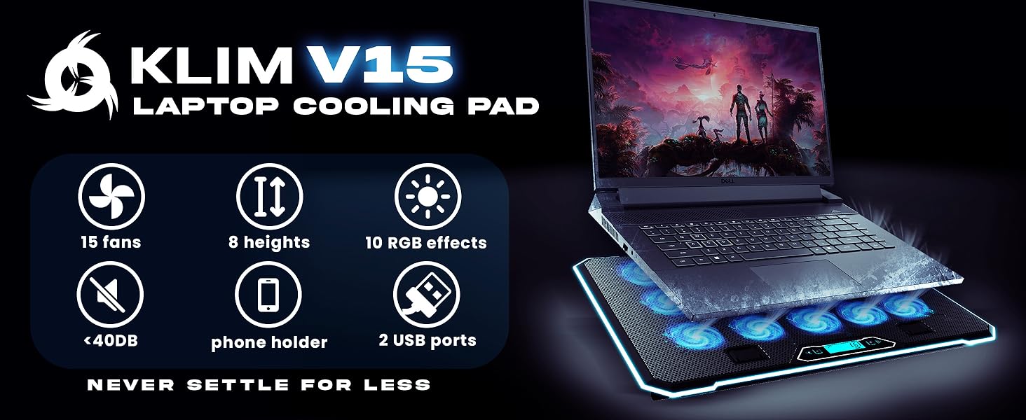 cool computer gadgets rgb laptop cooling pad stand for desk with fan gaming lap accessories usb hub 