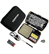 TOPWEIGH Pocket Scale, Dual Powered, Precision Gram Scale with Zipper Case, Digital Small Coin Sc...