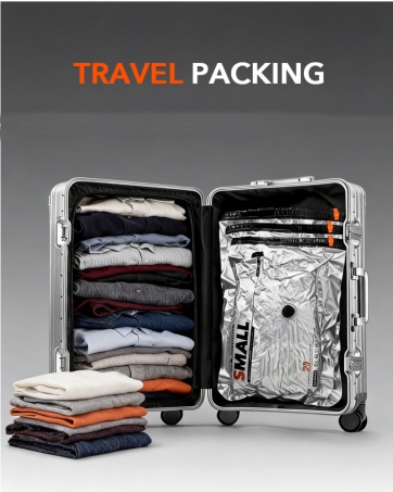 Travel vacuum bags