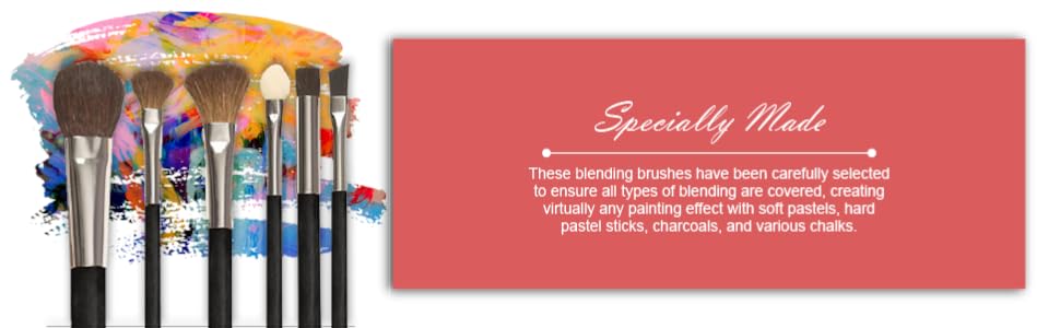 Professional Artist Petite Transitions Pastel, Chalk and Charcoal Pastellist Blender Brush