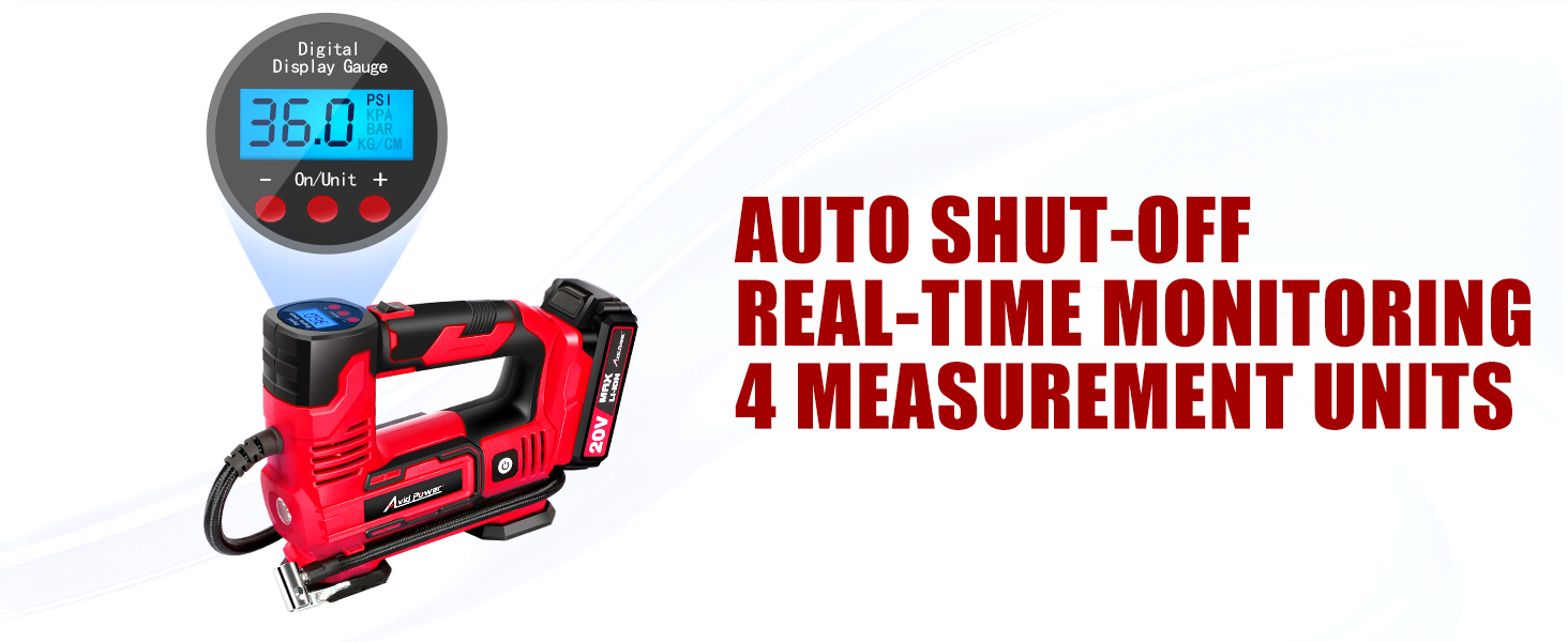 auto shut-off tire inflator