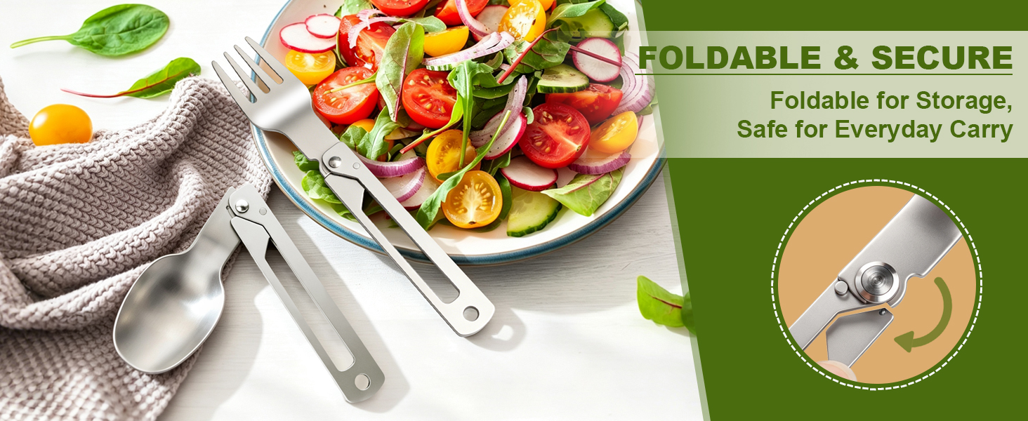 DRACHENADER folding silverware with side-lock mechanism ensures safe, stable dining.