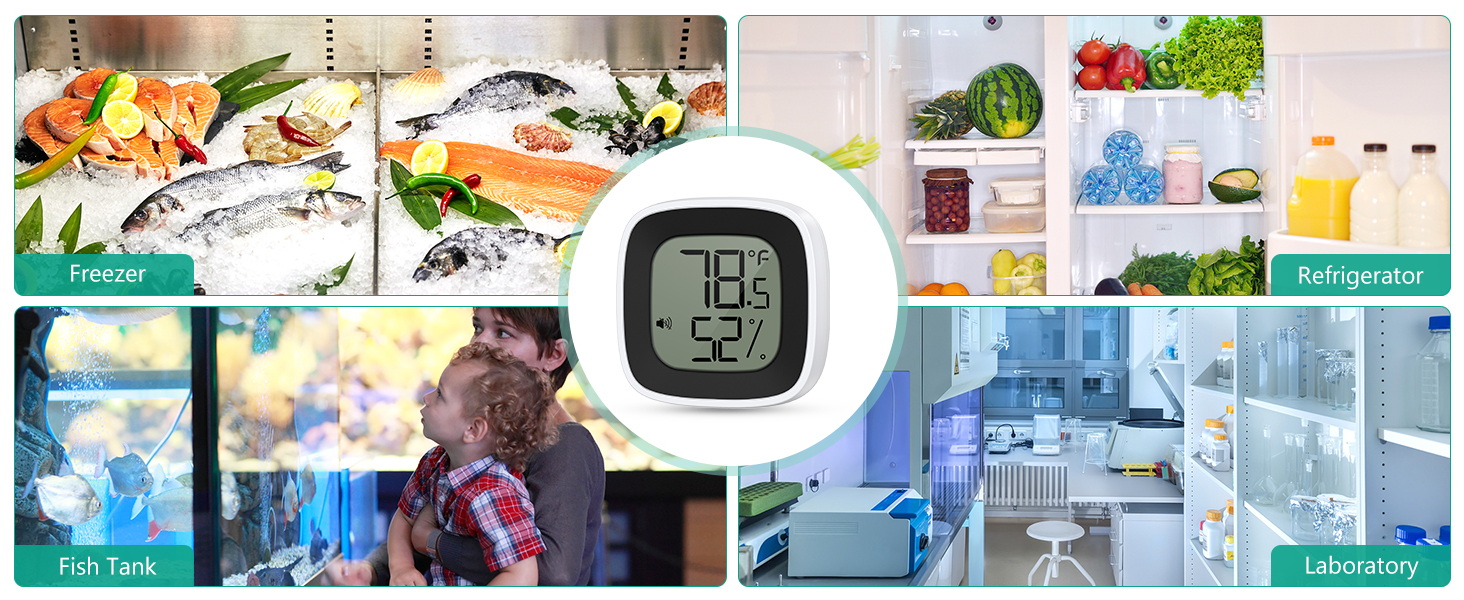 Bluetooth Refrigerator Thermometer, Freezer Thermometer