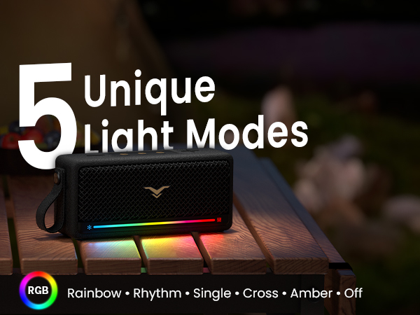 Bluetooth speaker with lights