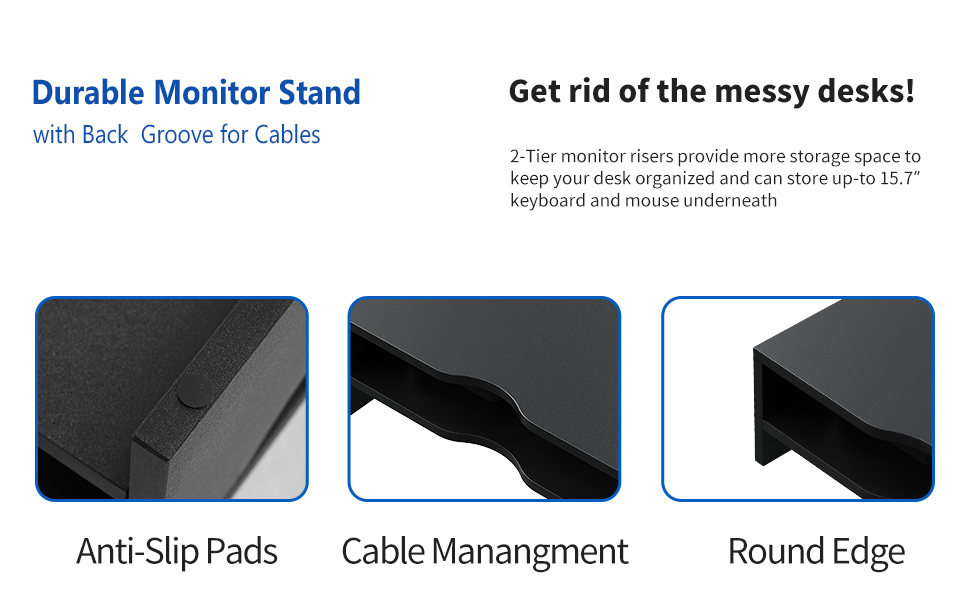 wood monitor riser