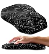 Armanza Ergonomic Slope Mouse Pad Wrist Support with Cross Massage Bulge,Integrated Memory Foam W...