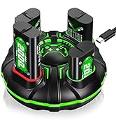 Rechargeable Battery Pack for Xbox Controller, 4 x 2000mAh Rechargeable Batteries for Xbox Contro...