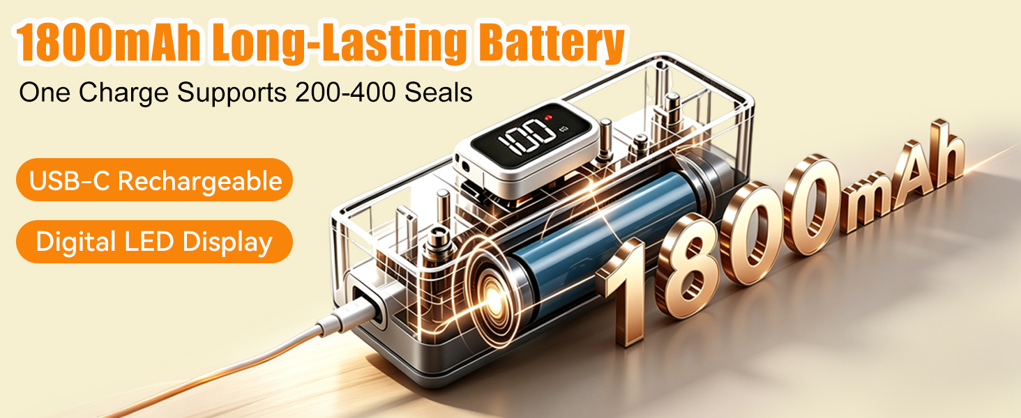 1800mAh Long-Lasting Battery