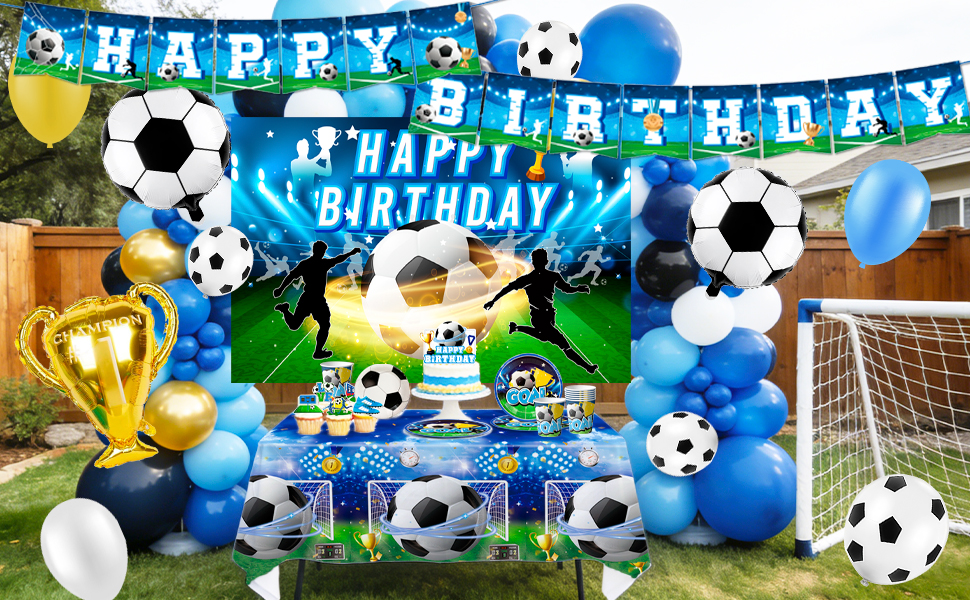 soccer birthday party decorations