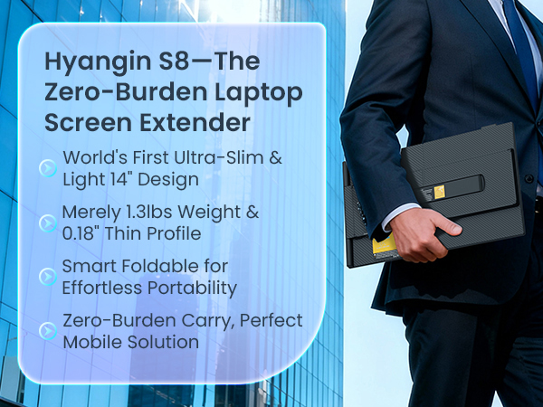 Hyangin S8-The Zero-Burden Laptop Screen Extender