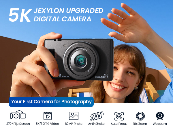 True 5K Digital Camera for Photography