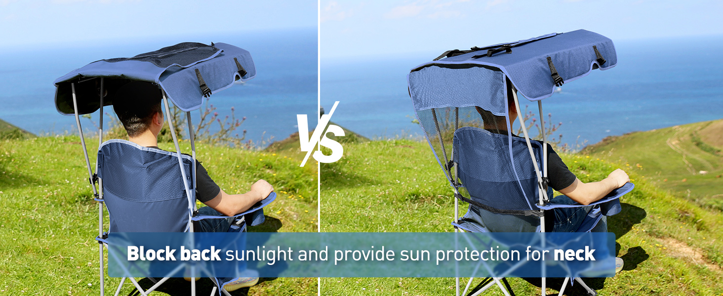 beach chairs with shade