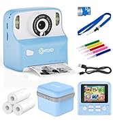 Contixo KC2A Kids Instant Print Camera with 2.4” Screen, 12MP Photo, 1080P Video, 3 Print Rolls, ...
