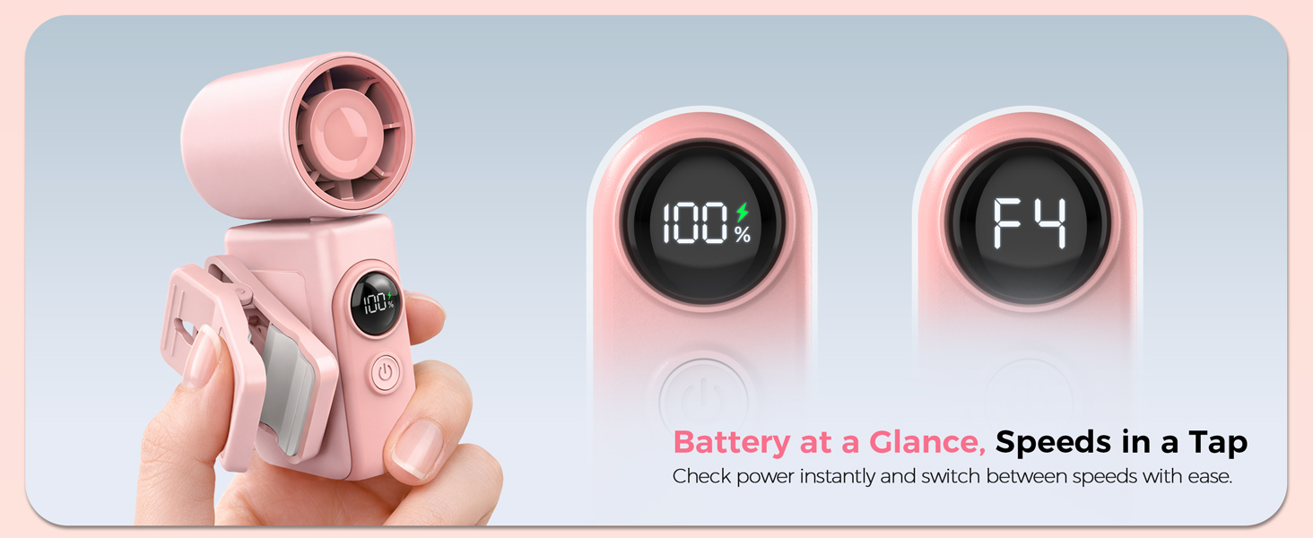 Battery at a Glance, Speeds in a Tap Check power instantly and switch between speeds with ease