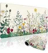 Mcapirivo Wildflower Garden Large Gaming Mouse Pad 31.5